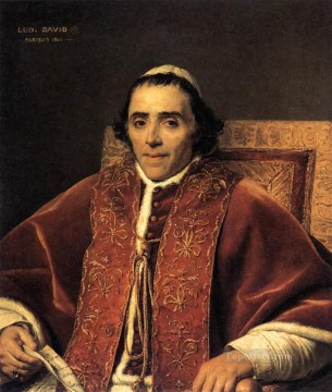 ジャック・ルイ・ダヴィッド Painting - 教皇ピウス7世の肖像 新古典主義 ジャック・ルイ・ダヴィッド